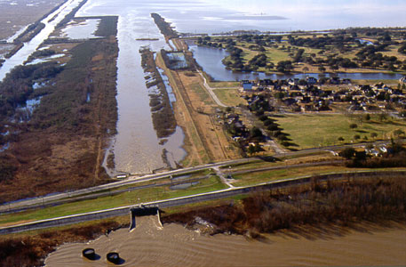 aerial photo of diversion inlet