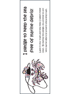 Image: Crab Trap Thumbprint Bookmark
