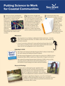 Image: Putting Science to Work for Coastal Communities pages side by side