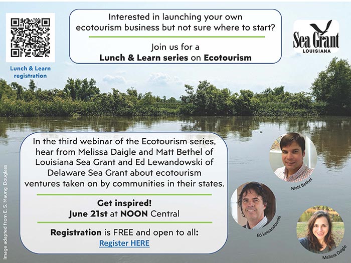 Image: Ecotourism Lunch & Learn Series: Get Inspired!