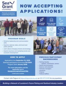 Image: Fisheries and Seafood Leadership program flyer 2025