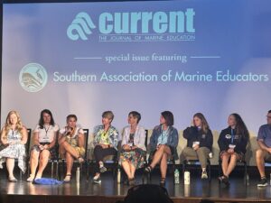 Image: DiIullo speaking on the panel.