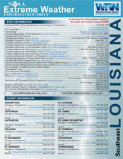 NOAA Extreme Weather Information Sheet - Southeast Louisiana 