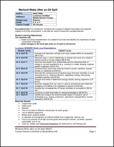 Image: Wetland Webs After an Oil Spill cover.