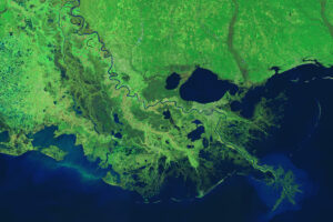 Image: Wax Lake Delta map view