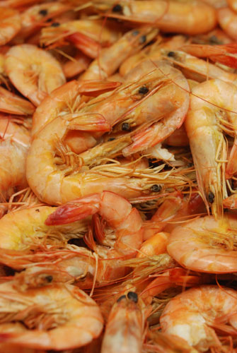 Cooked shrimp